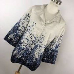 Coldwater Creek, lightweight, linen, lined jacket